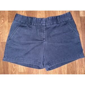 J. Crew City Fit Shorts Blue‎ Chino Everyday Casual Size 8